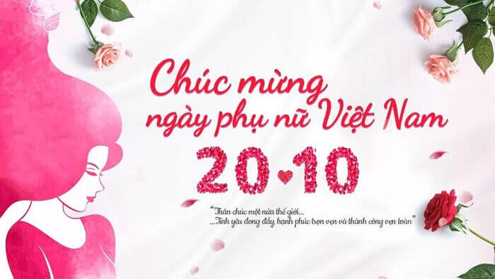 Chúc mừng ngày Phụ Nữ Việt Nam 20/10/2023. Happy VietNam  Women's Days