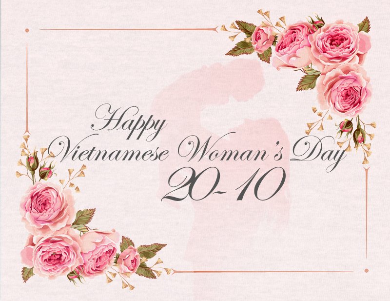 Chúc mừng ngày Phụ Nữ Việt Nam 20/10/2023. Happy VietNam  Women's Days