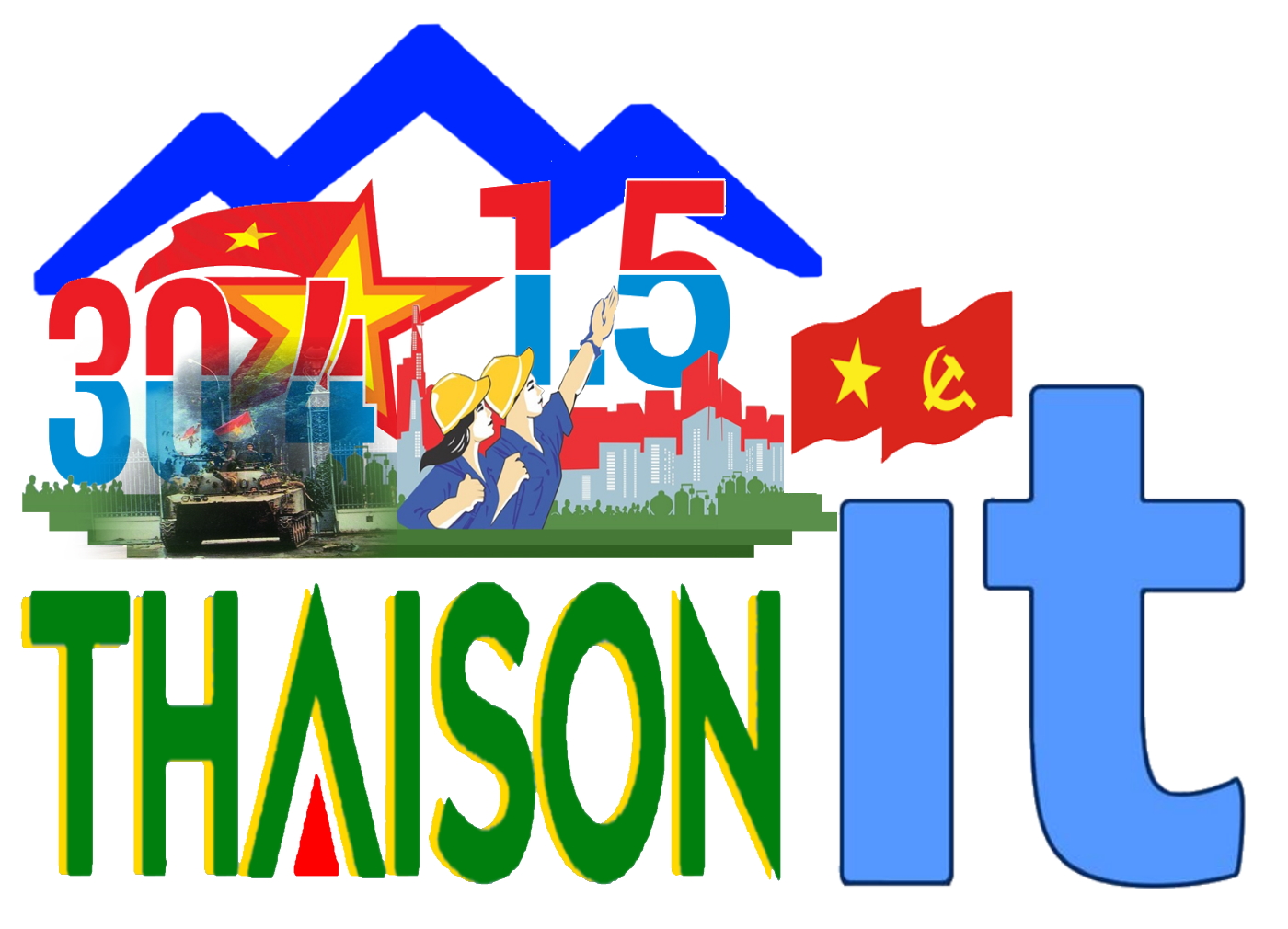 Logo Thaisonit chào mừng Ngày Giải Phóng Miền Nam 30/4  và Ngày Quốc Tế Lao Động 1/5